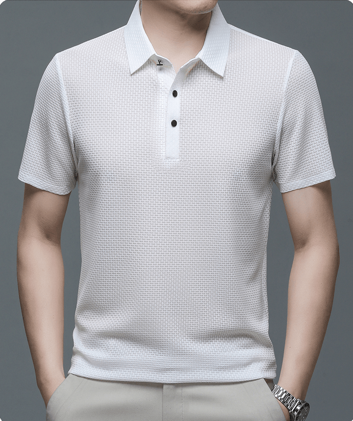 Morten | Men's Structured Polo Shirt-Metro Lane Plaza