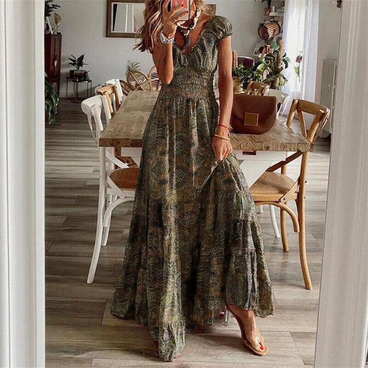 Noa | Women's Flowing Boho Maxi Dress-Metro Lane Plaza