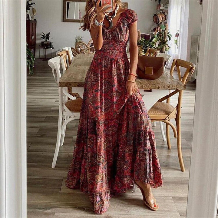 Noa | Women's Flowing Boho Maxi Dress-Metro Lane Plaza