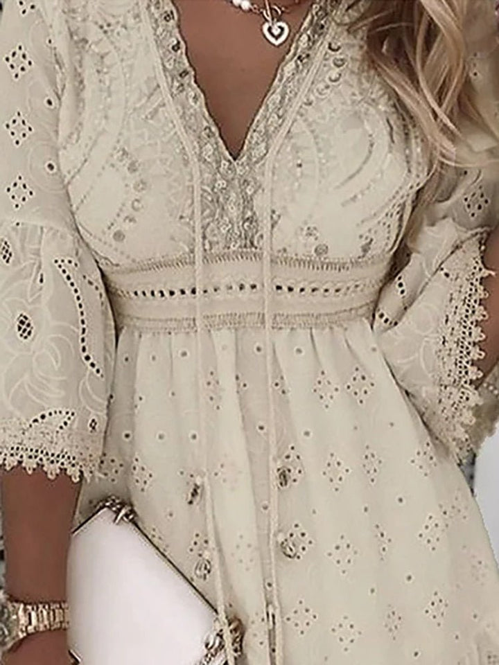 Rahel | Women's Boho Mini Dress-Metro Lane Plaza
