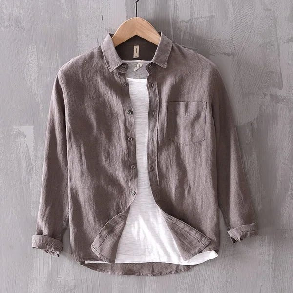Ralf | Men's Long Sleeve Button-Down Collar Shirt-Metro Lane Plaza