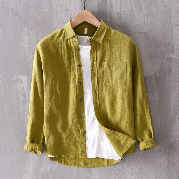 Ralf | Men's Long Sleeve Button-Down Collar Shirt-Metro Lane Plaza