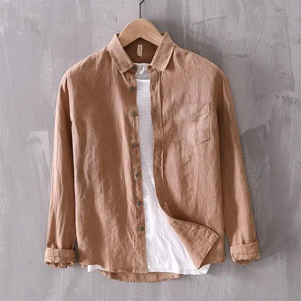Ralf | Men's Long Sleeve Button-Down Collar Shirt-Metro Lane Plaza