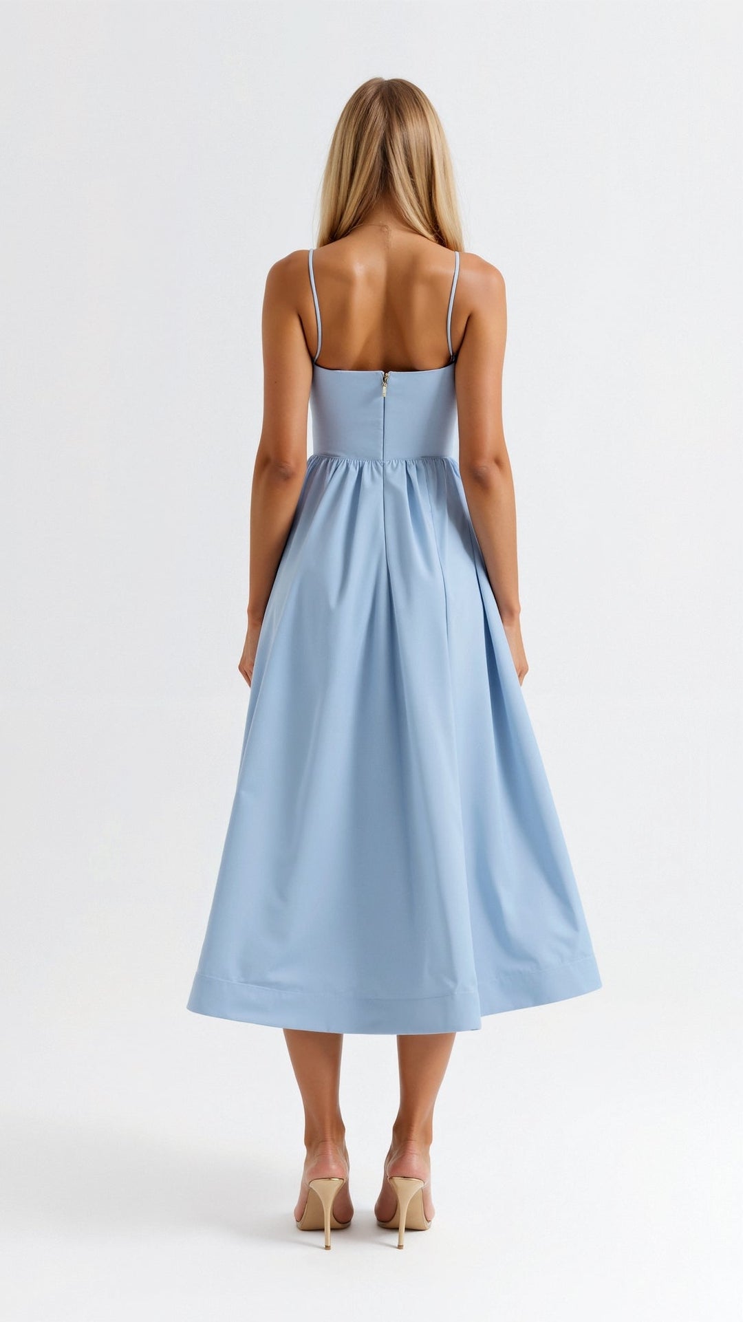 Tamara | Women's Flowing Midi Dress-Metro Lane Plaza