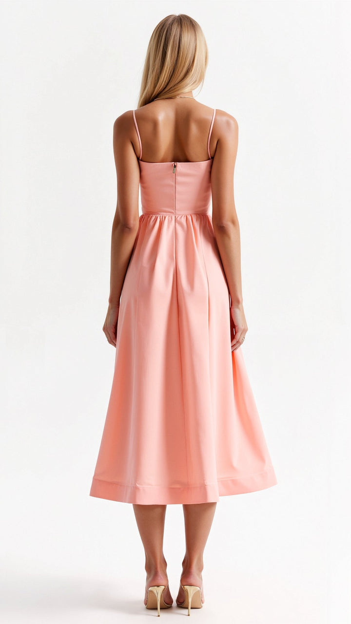 Tamara | Women's Flowing Midi Dress-Metro Lane Plaza