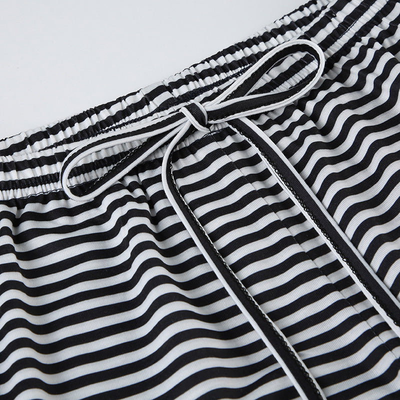 Myrtle | Women's Striped Trousers-Metro Lane Plaza