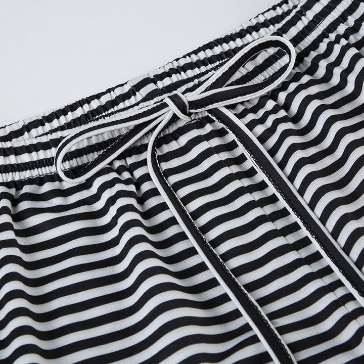 Myrtle | Women's Striped Trousers-Metro Lane Plaza