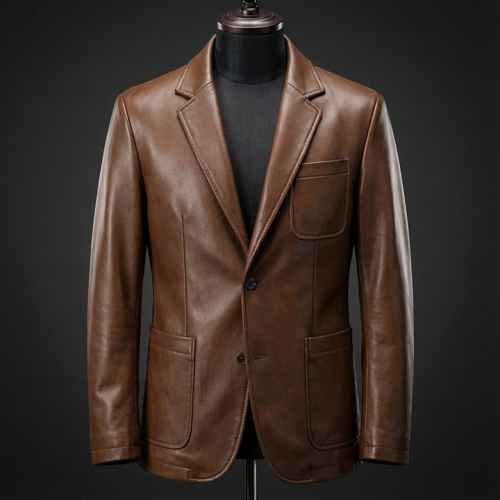 Klassische Lederjacke für Herren