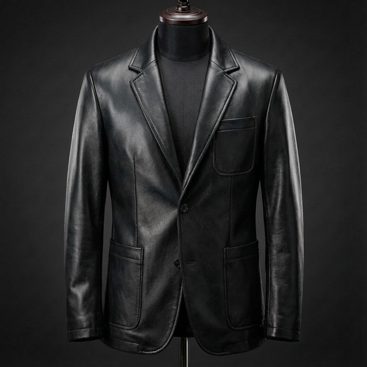 Klassische Lederjacke für Herren
