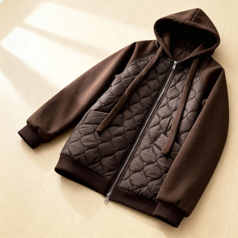 Knusse gewatteerde hoodiejas voor dames voor ultieme stijl en comfort