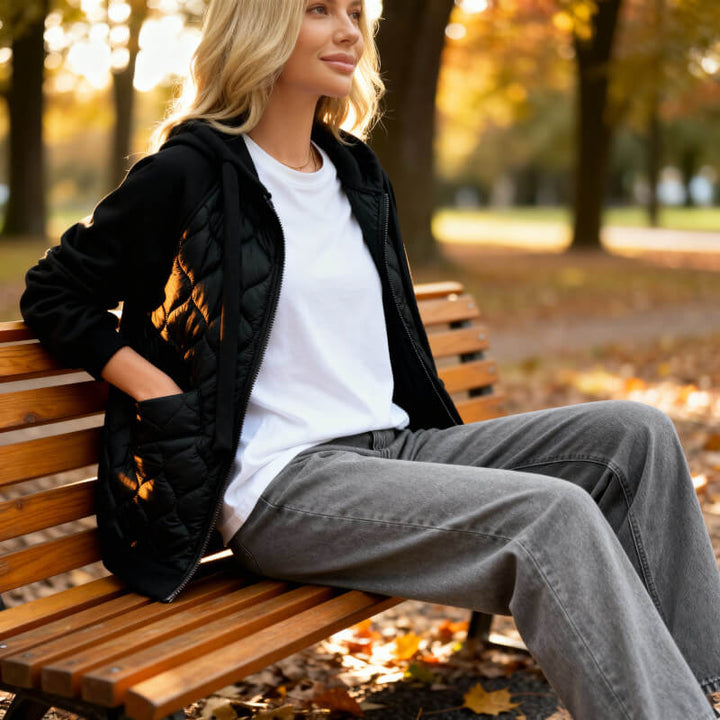 Knusse gewatteerde hoodiejas voor dames voor ultieme stijl en comfort