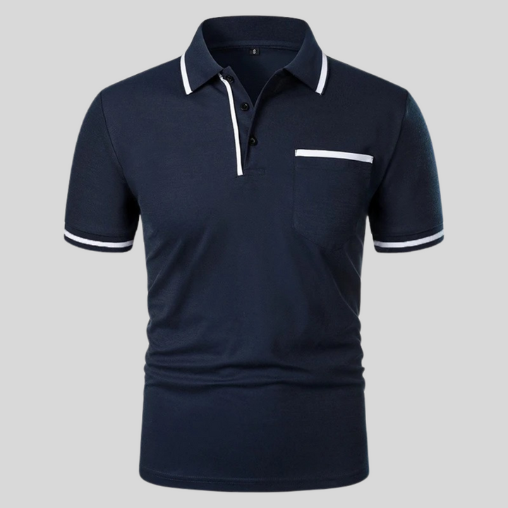 Neil | Men's Short Sleeve Polo Shirt with Pocket
