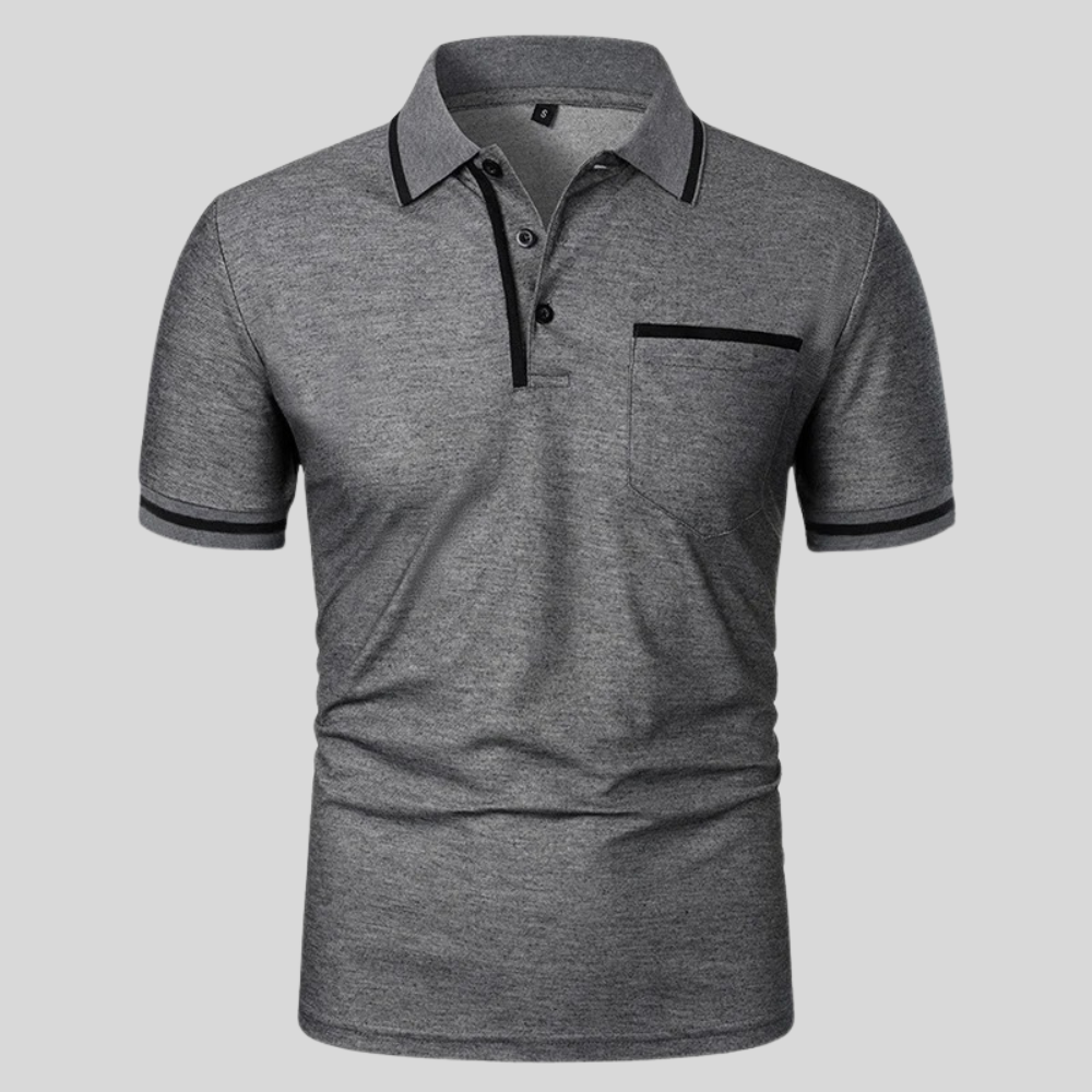 Neil | Men's Short Sleeve Polo Shirt with Pocket