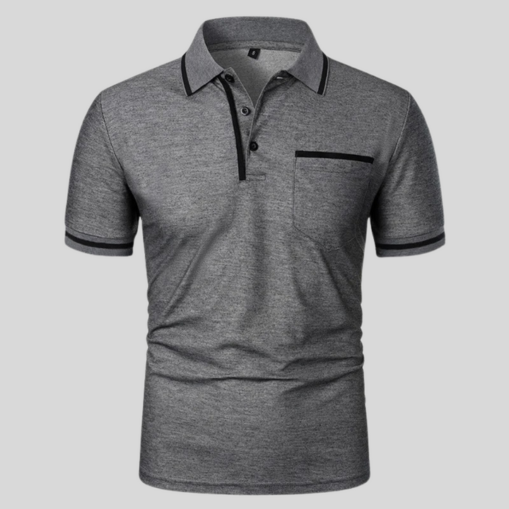 Neil | Men's Short Sleeve Polo Shirt with Pocket