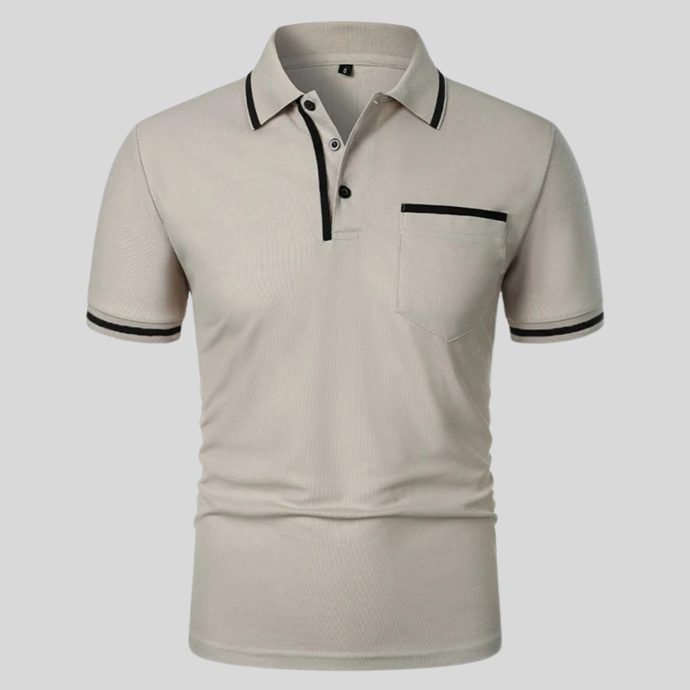 Neil | Men's Short Sleeve Polo Shirt with Pocket