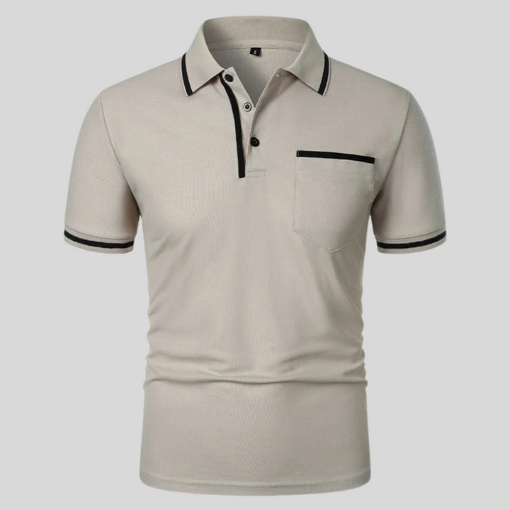 Neil | Men's Short Sleeve Polo Shirt with Pocket