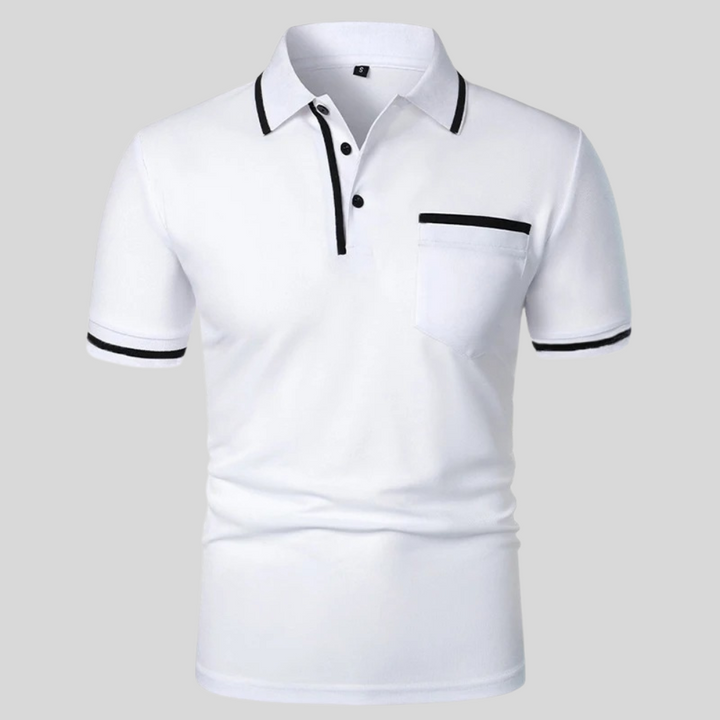 Neil | Men's Short Sleeve Polo Shirt with Pocket
