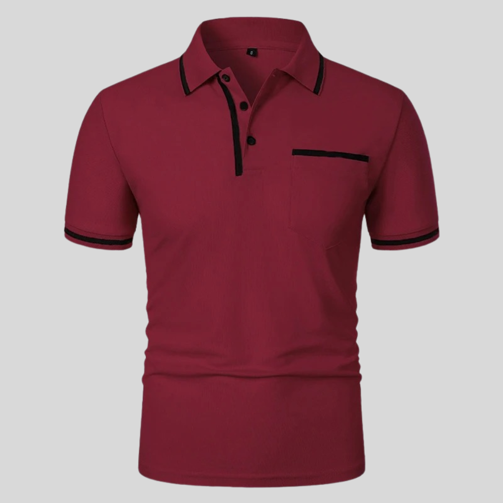 Neil | Men's Short Sleeve Polo Shirt with Pocket