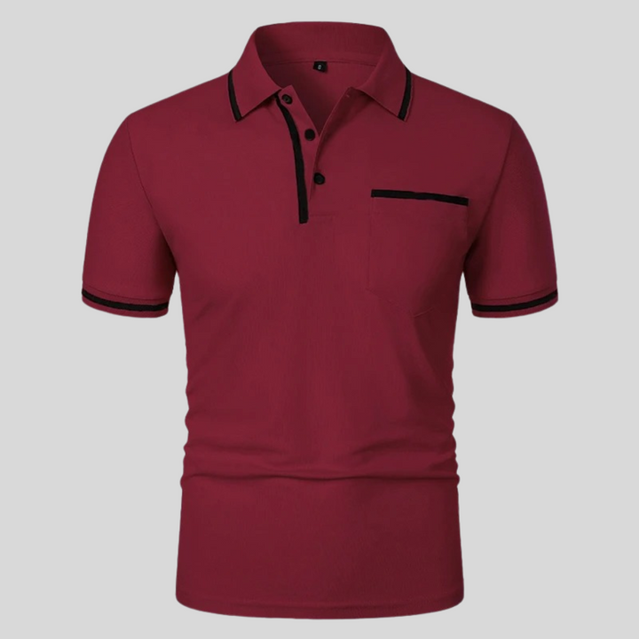 Neil | Men's Short Sleeve Polo Shirt with Pocket