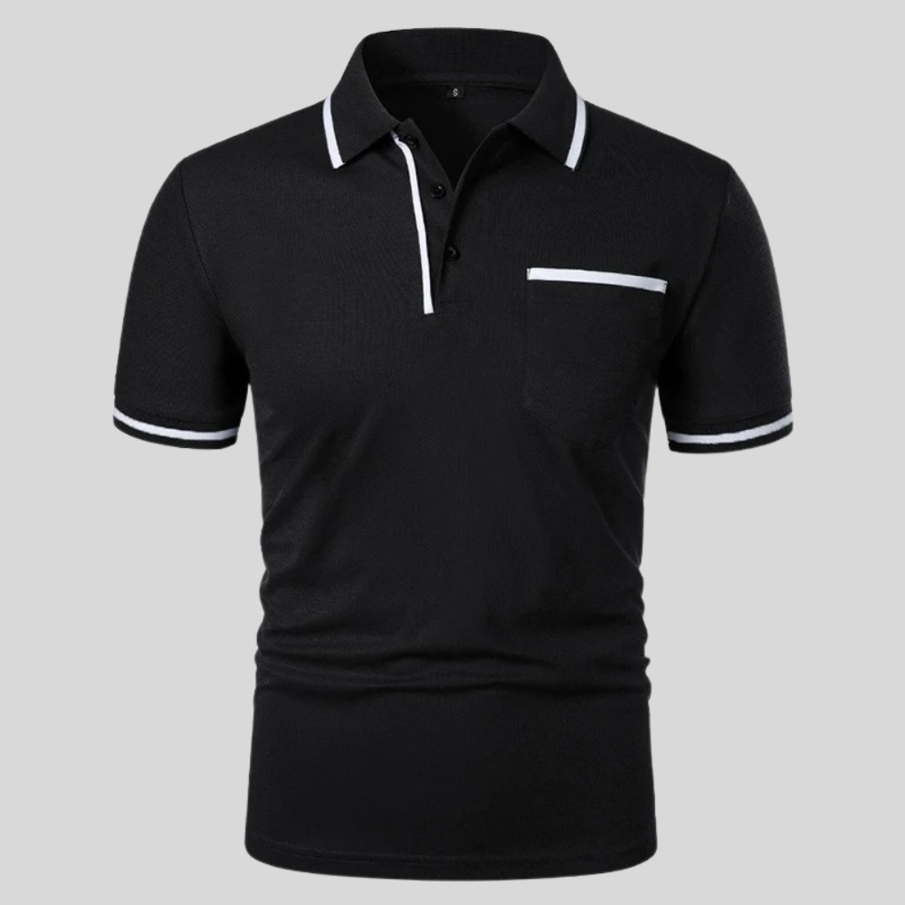 Neil | Men's Short Sleeve Polo Shirt with Pocket