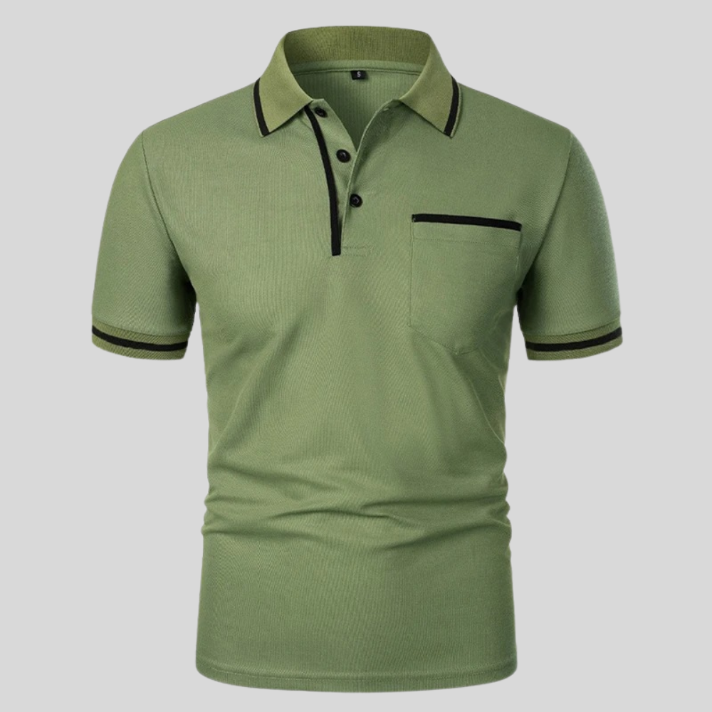 Neil | Men's Short Sleeve Polo Shirt with Pocket
