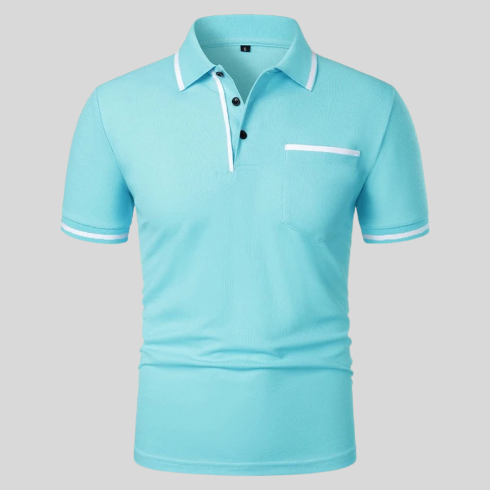 Neil | Men's Short Sleeve Polo Shirt with Pocket