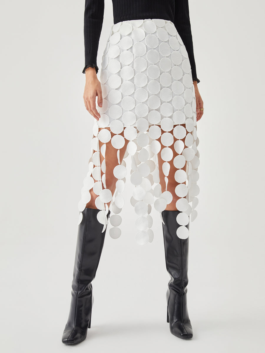 Women's Double Layer Skirt with Circle Design-Metro Lane Plaza