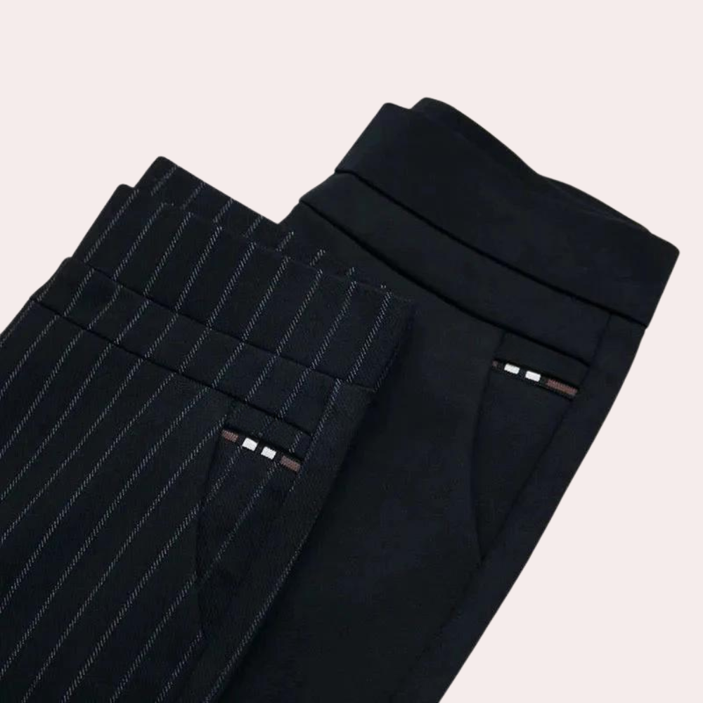 Nola | Women's High Waist Stretch Pants-Metro Lane Plaza