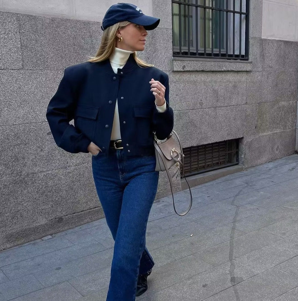 Nyssa | Women's luxurious velvet bomber jacket with elegant style-Metro Lane Plaza