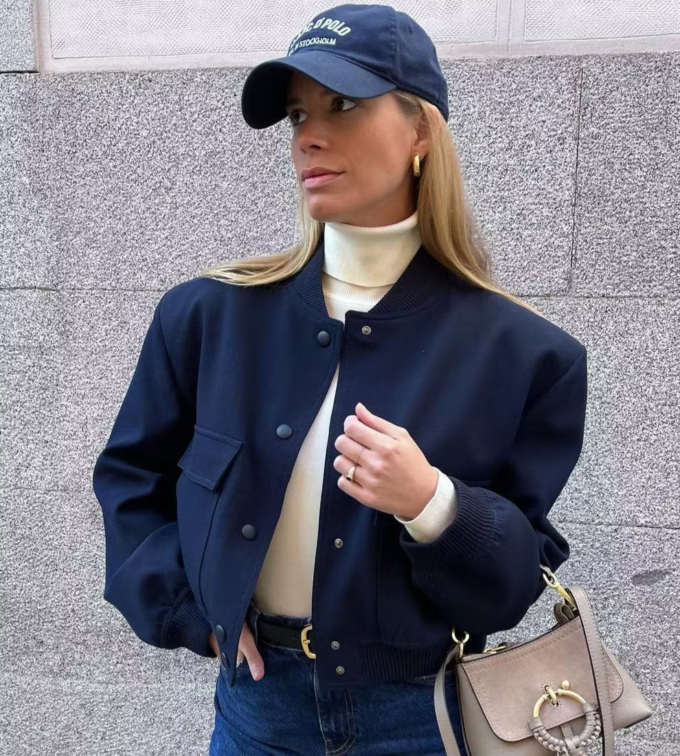Nyssa | Women's luxurious velvet bomber jacket with elegant style-Metro Lane Plaza