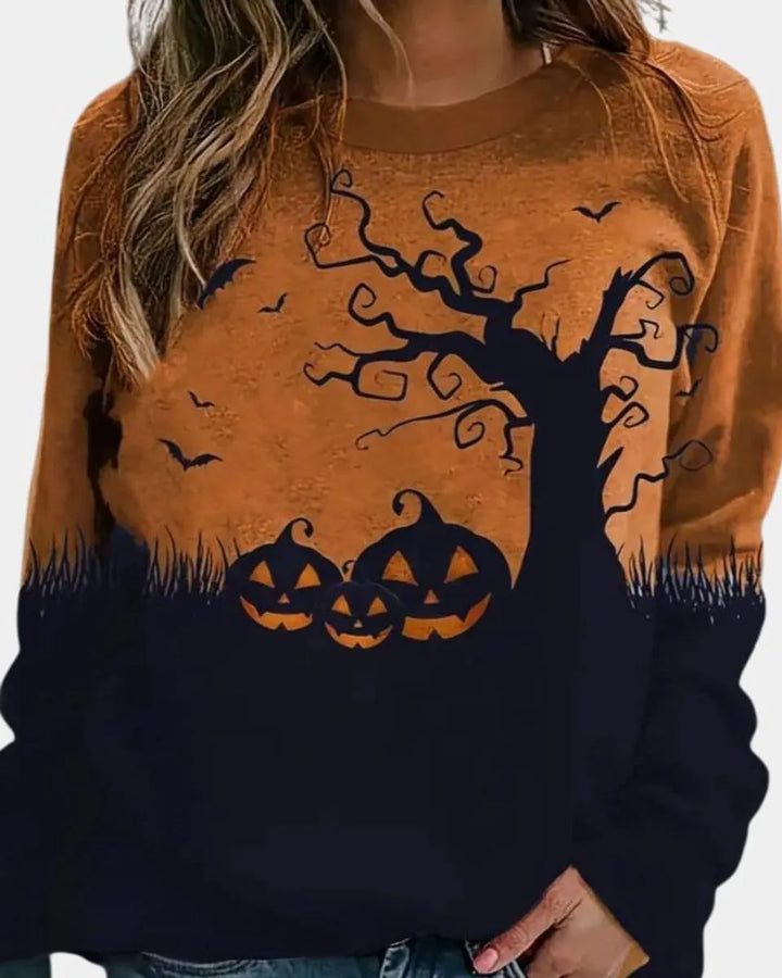 Women's Halloween Graphic Crewneck Sweatshirt