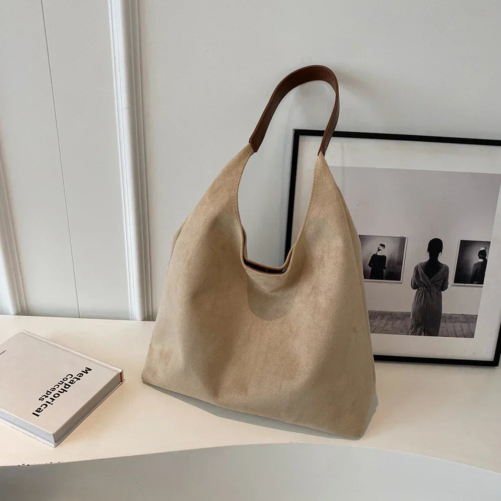 Ophelia | Women's Suede Handbag-Metro Lane Plaza