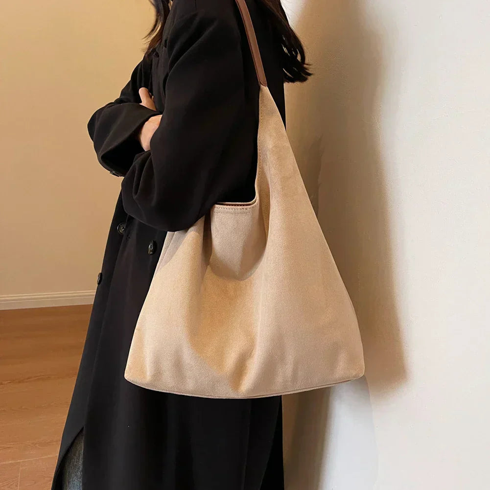 Ophelia | Women's Suede Handbag-Metro Lane Plaza