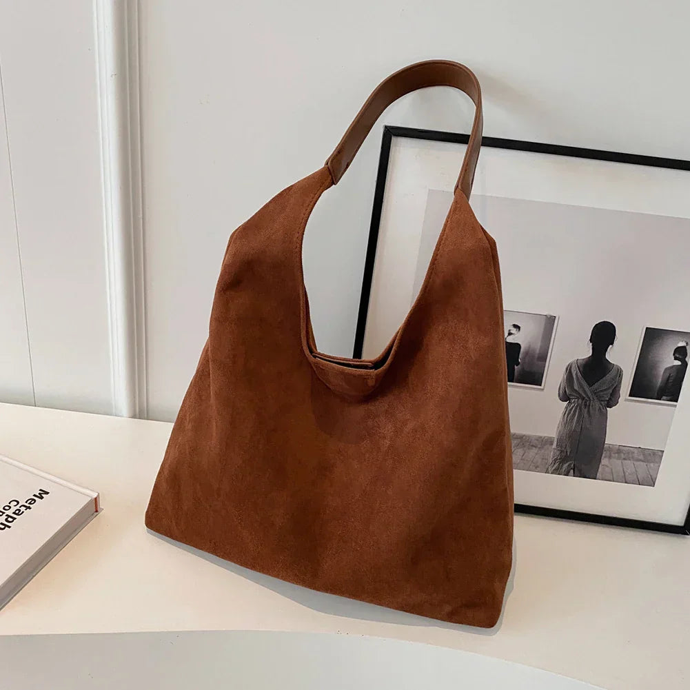 Ophelia | Women's Suede Handbag-Metro Lane Plaza