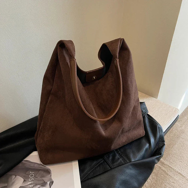 Ophelia | Women's Suede Handbag-Metro Lane Plaza