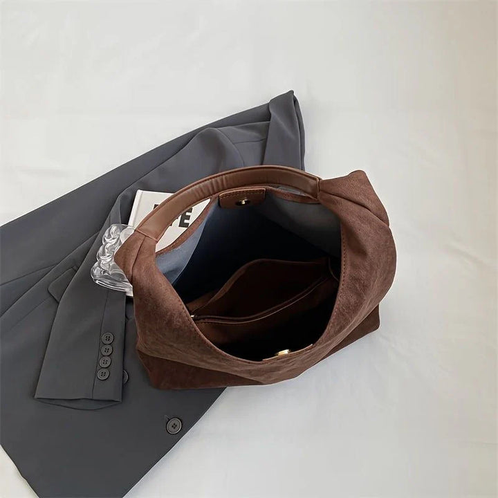 Ophelia | Women's Suede Handbag-Metro Lane Plaza