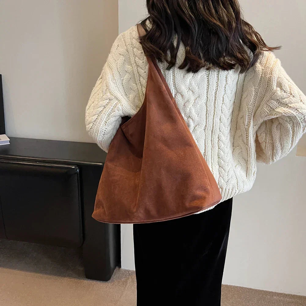 Ophelia | Women's Suede Handbag-Metro Lane Plaza