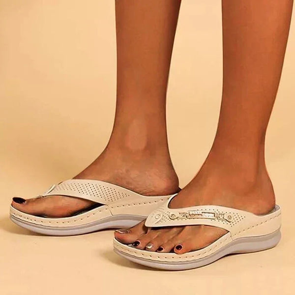 Sophia | Women's Stylish Orthopedic Flip-Flops for Ultimate Comfort-Metro Lane Plaza