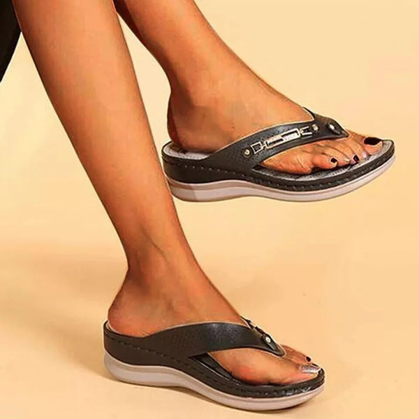 Sophia | Women's Stylish Orthopedic Flip-Flops for Ultimate Comfort-Metro Lane Plaza