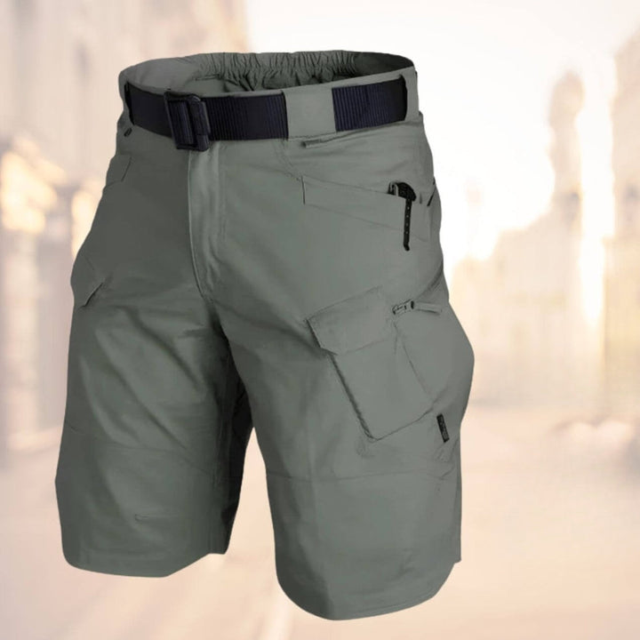 Otis | Men's Cargo Knee-Length Shorts with Belt-Metro Lane Plaza
