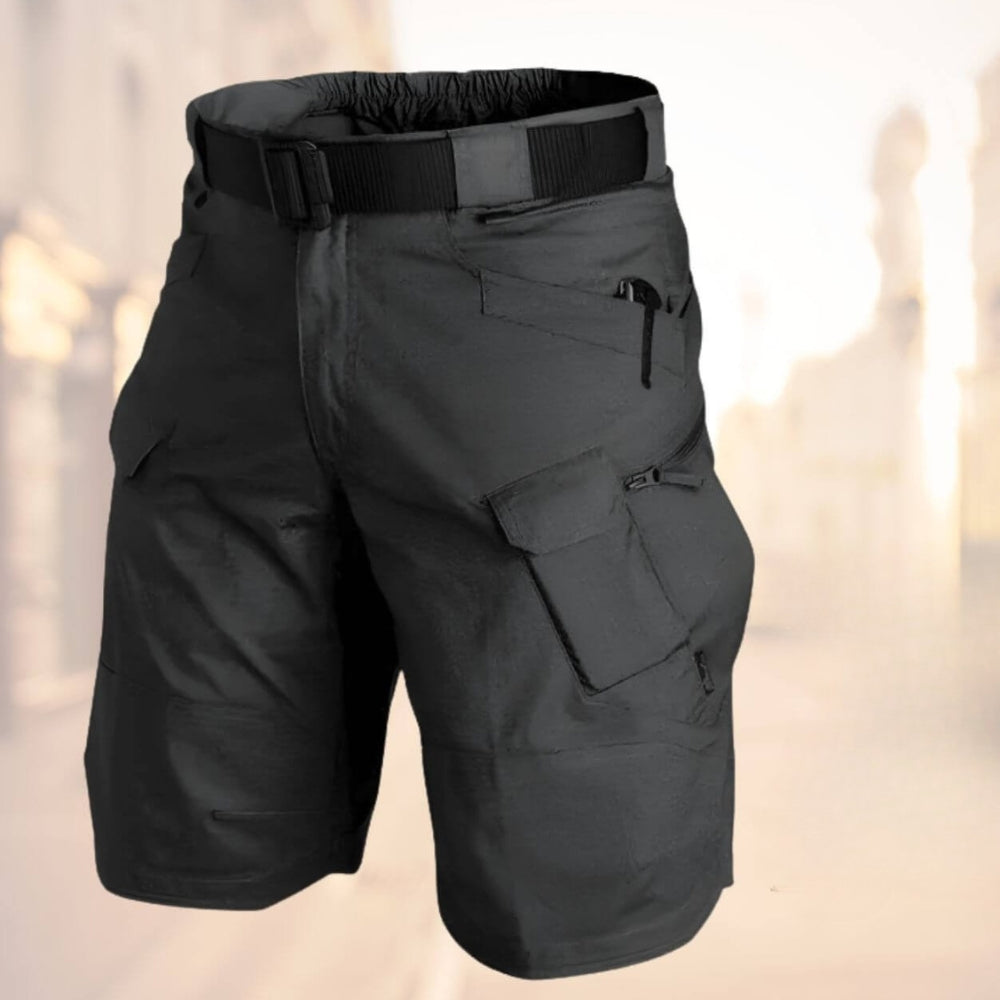 Otis | Men's Cargo Knee-Length Shorts with Belt-Metro Lane Plaza