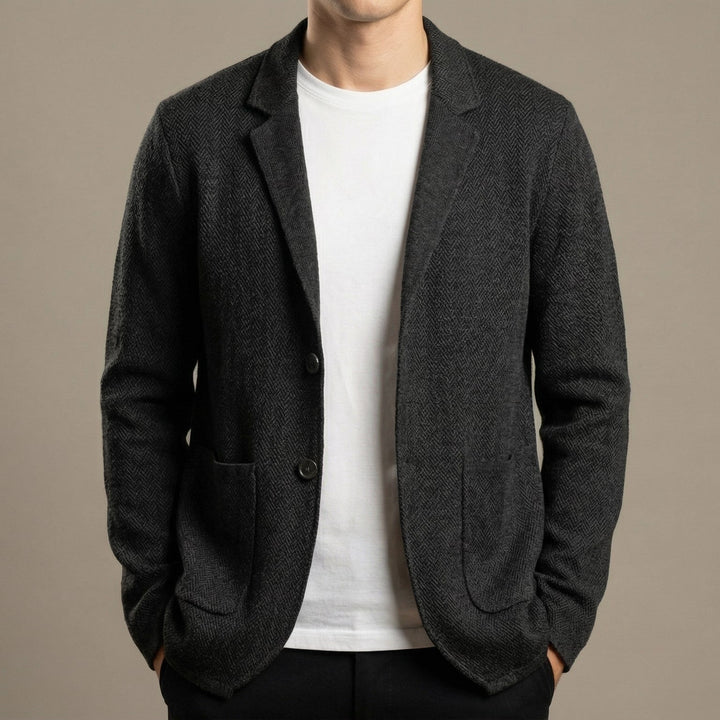 Men's Knit Two-Button Blazer