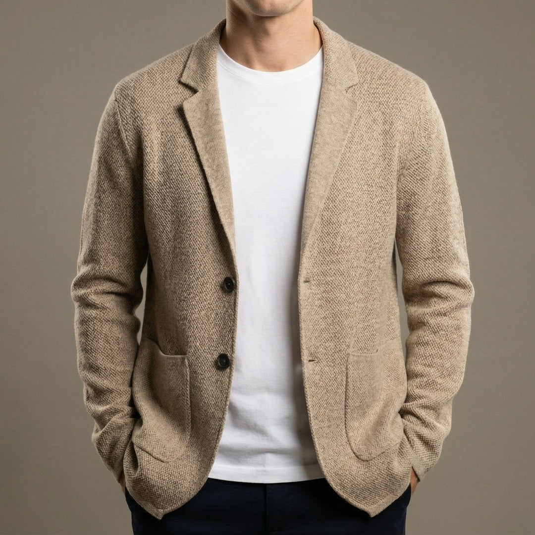 Men's Knit Two-Button Blazer