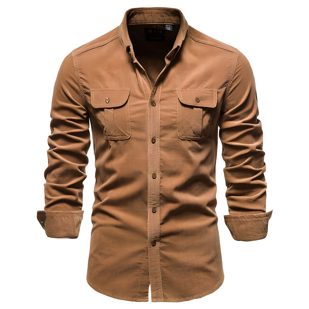 Men's Stylish Casual Button-Up Shirt-Metro Lane Plaza