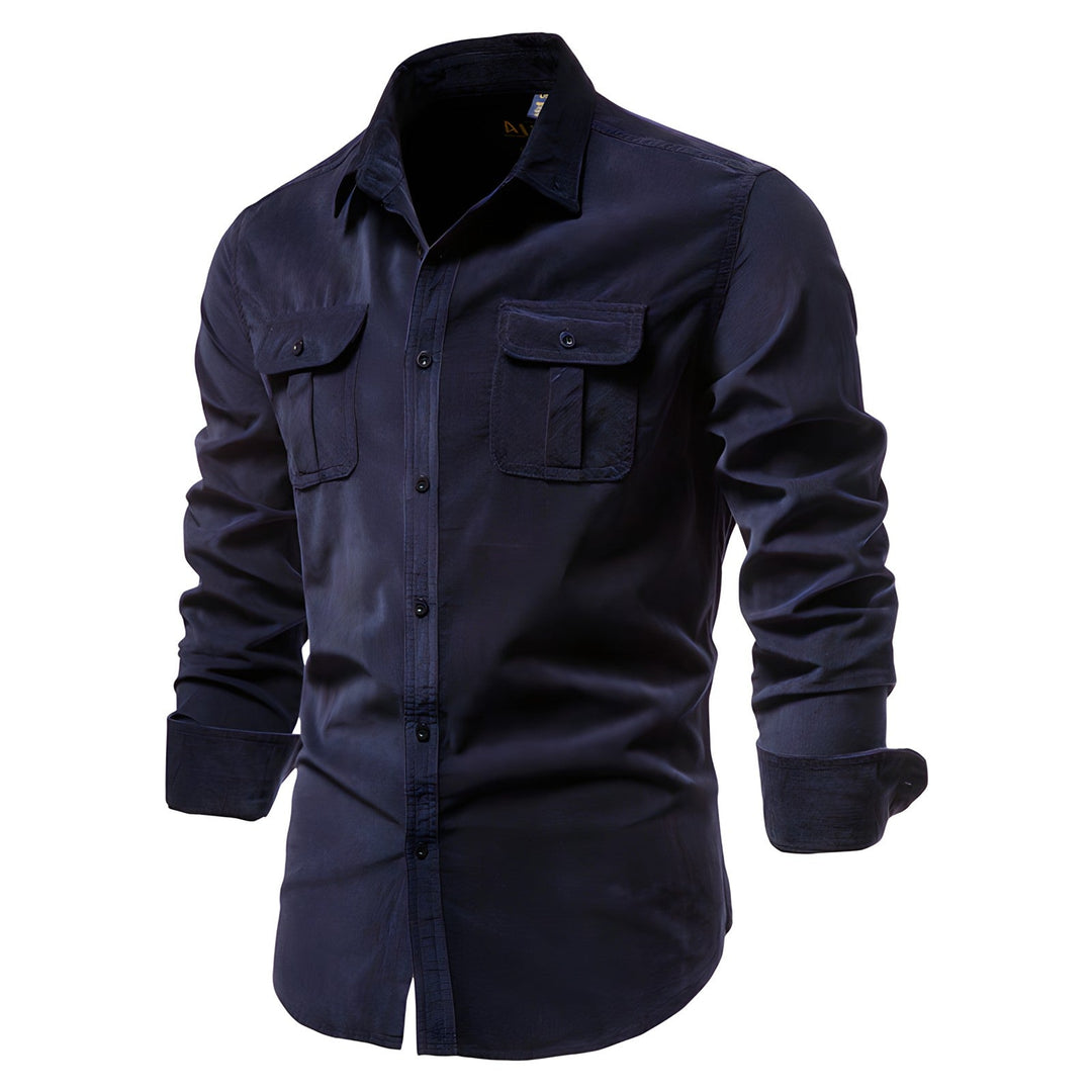 Men's Stylish Casual Button-Up Shirt-Metro Lane Plaza