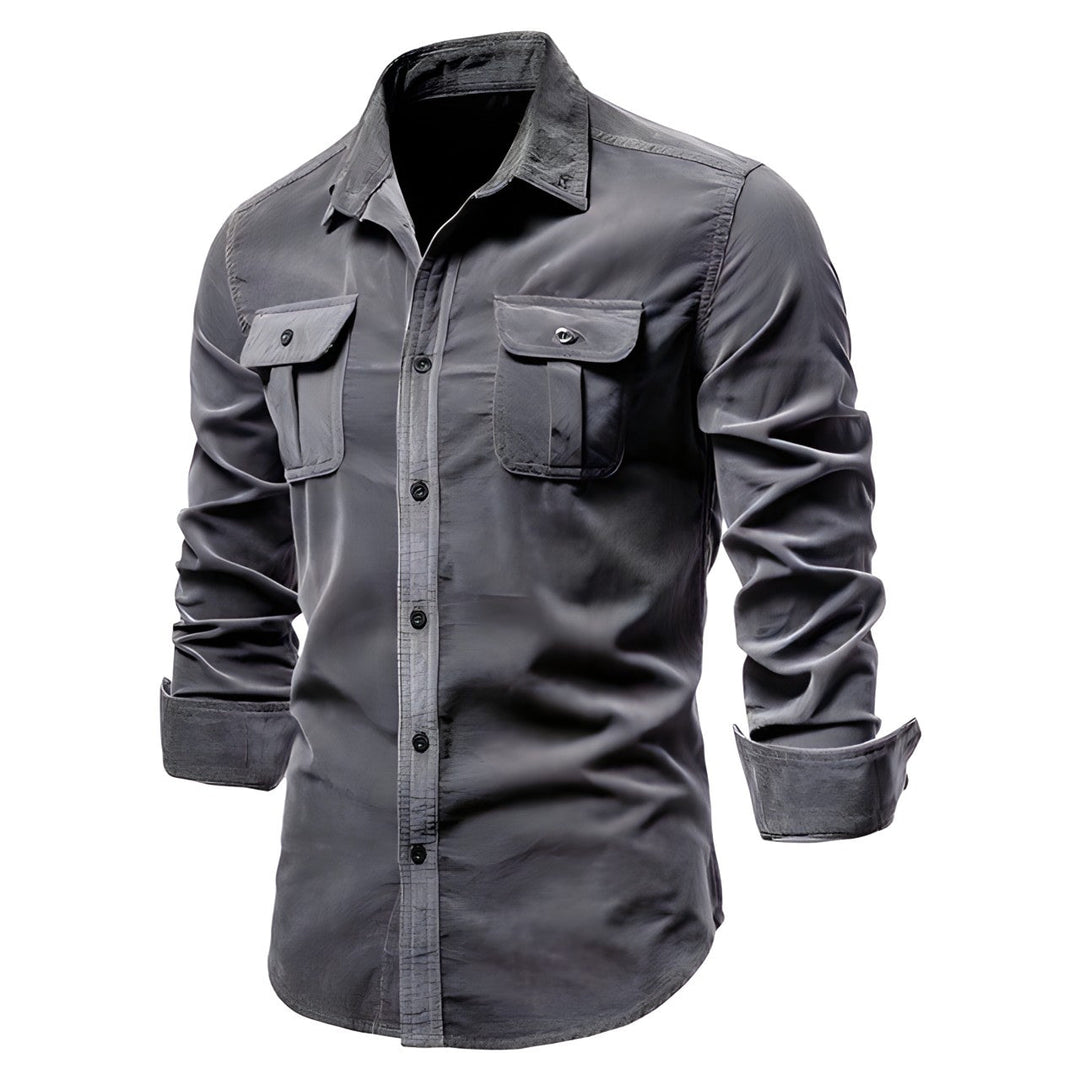 Men's Stylish Casual Button-Up Shirt-Metro Lane Plaza