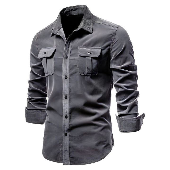 Men's Stylish Casual Button-Up Shirt-Metro Lane Plaza