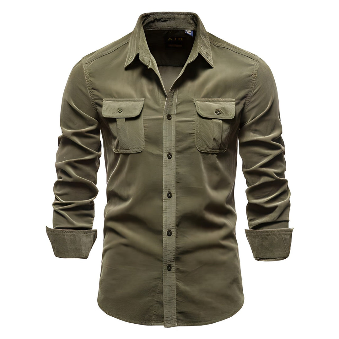 Men's Stylish Casual Button-Up Shirt-Metro Lane Plaza