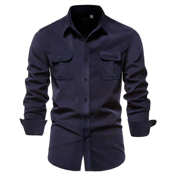 Men's Stylish Casual Button-Up Shirt-Metro Lane Plaza