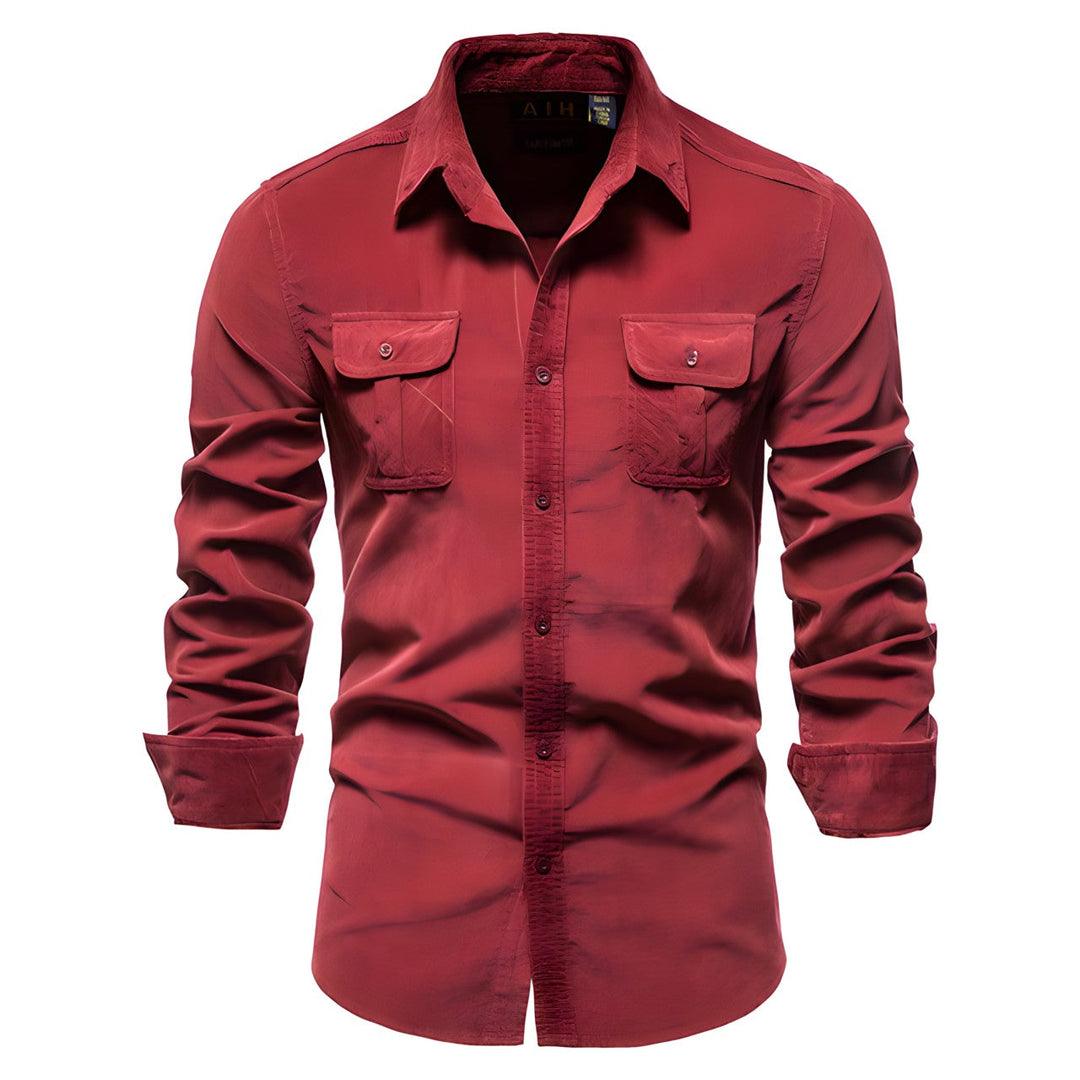 Men's Stylish Casual Button-Up Shirt-Metro Lane Plaza
